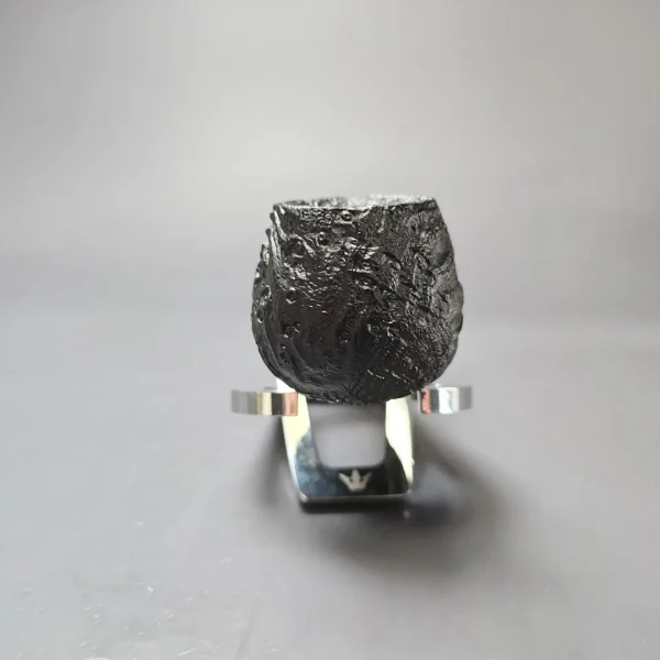 MBSD Briars by Piero Vitale Vintage Sandblasted Author w/ Zebrawood Briar Pipe, New - Image 3