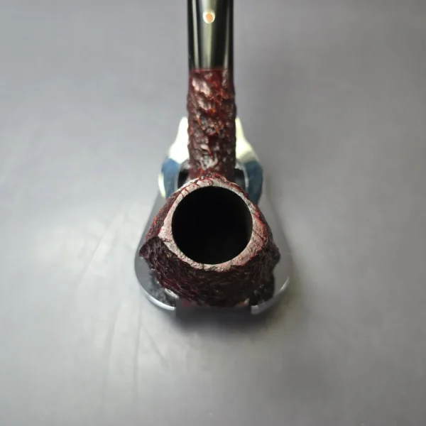 Ashton 1991 Pebble Shell XX Rusticated & Sandblasted Panel Estate Briar Pipe, English Estates - Image 5