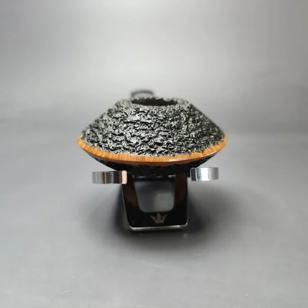 Kristiansen Y Rusticated Saucer Estate Briar Pipe, Unsmoked - Image 4