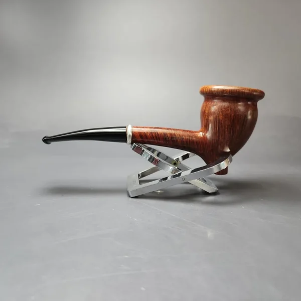 Ser Jacopo Picta Van Gogh 02 Smooth Cutty w/ Silver Estate Briar Pipe, Italian Estates - Image 7