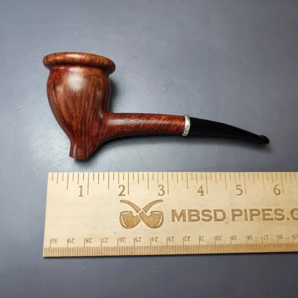 Ser Jacopo Picta Van Gogh 02 Smooth Cutty w/ Silver Estate Briar Pipe, Italian Estates - Image 8