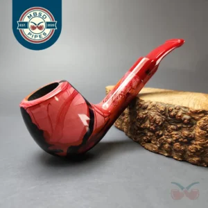 Butz Choquin Rhapsody 1422 Smooth Bent Billiard Estate Briar Pipe, Unsmoked, 9mm
