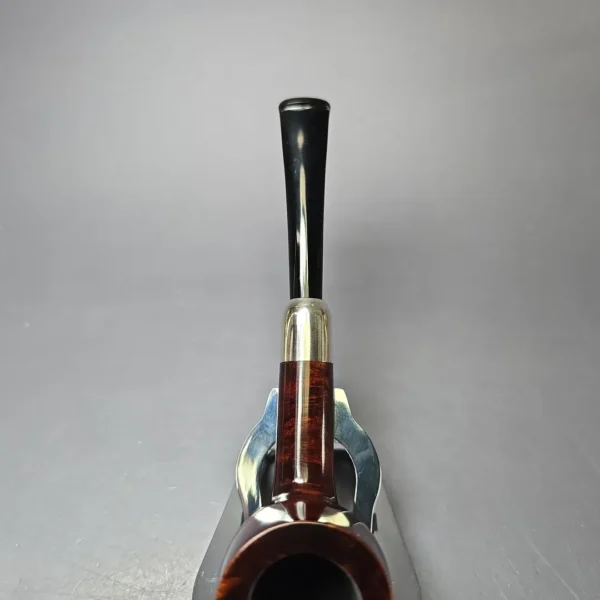 MBSD Briars Timeless Traditions 1 Smooth Billiard w/ Silver Handmade Briar Pipe, New - Image 7