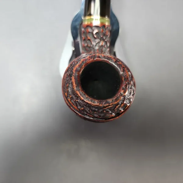 Peterson Emerald 999 Rusticated Rhodesian Estate Briar Pipe, Irish Estates - Image 4