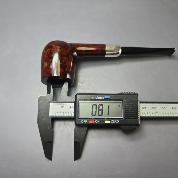 MBSD Briars Timeless Traditions 1 Smooth Billiard w/ Silver Handmade Briar Pipe, New - Image 12