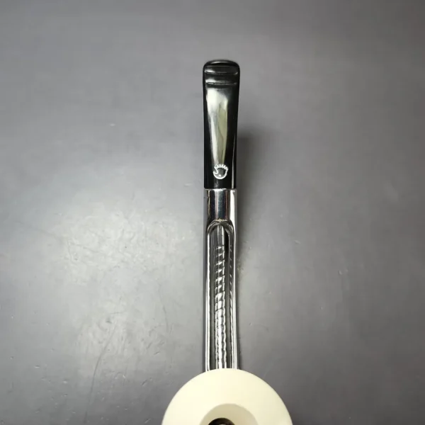 Falcon Standard Multipurpose w/ MBSD Meerschaum Rhodesian Block Meerschaum Bowl Pipe, New - Image 6