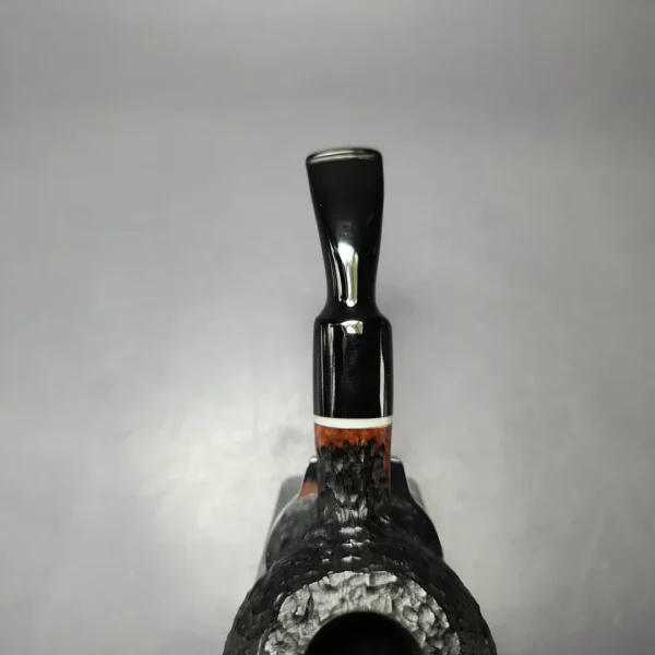 Rigoletto Rusticated Diplomat Estate Briar Pipe, Italian Estates - Image 5