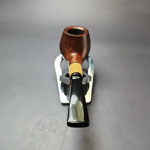 MBSD Briars by Piero Vitale Sienna Contrast Smooth Author w/ Boxwood Briar Pipe, New - Image 5