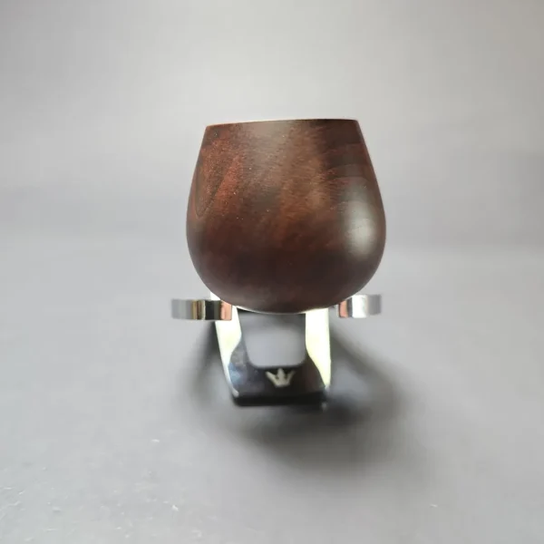 MBSD Briars by Piero Vitale Sienna Contrast Smooth Author w/ Zebrawood Briar Pipe, New - Image 3