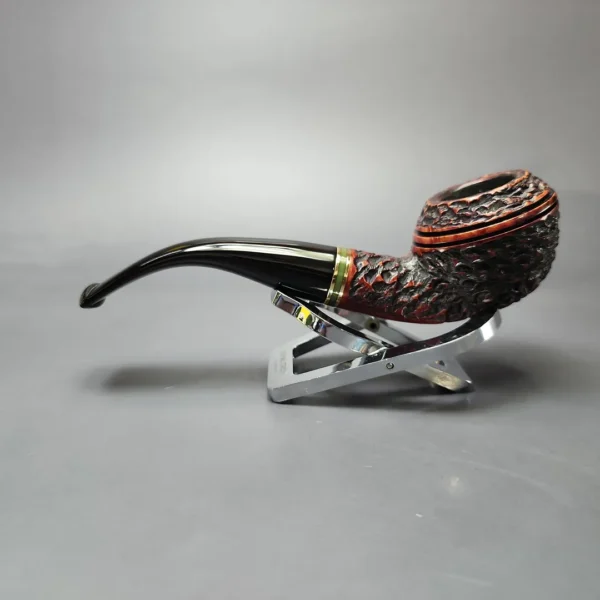Peterson Emerald 999 Rusticated Rhodesian Estate Briar Pipe, Irish Estates - Image 7