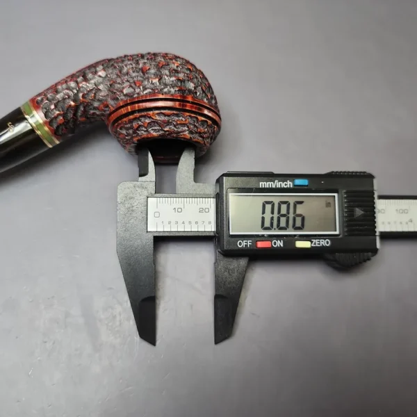 Peterson Emerald 999 Rusticated Rhodesian Estate Briar Pipe, Irish Estates - Image 9