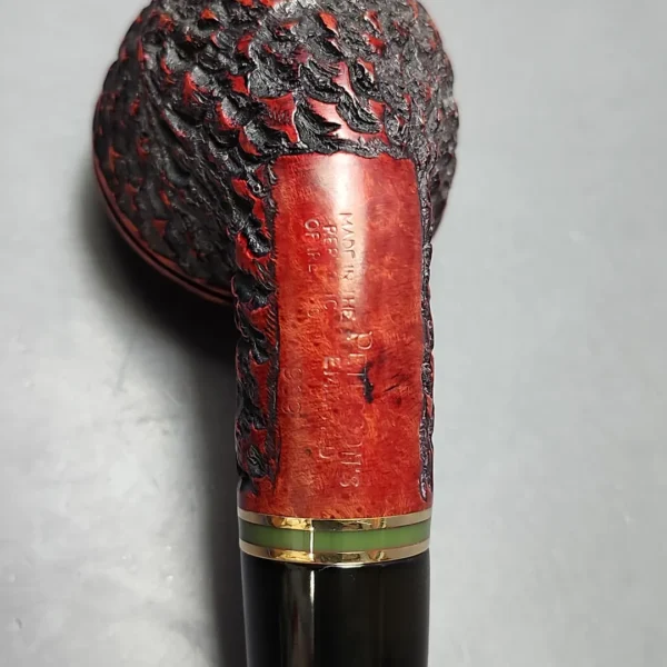 Peterson Emerald 999 Rusticated Rhodesian Estate Briar Pipe, Irish Estates - Image 10