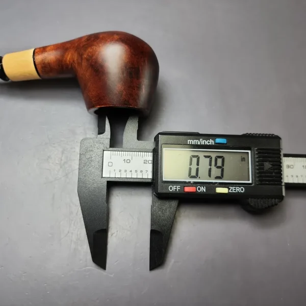 MBSD Briars by Piero Vitale Sienna Contrast Smooth Author w/ Boxwood Briar Pipe, New - Image 11