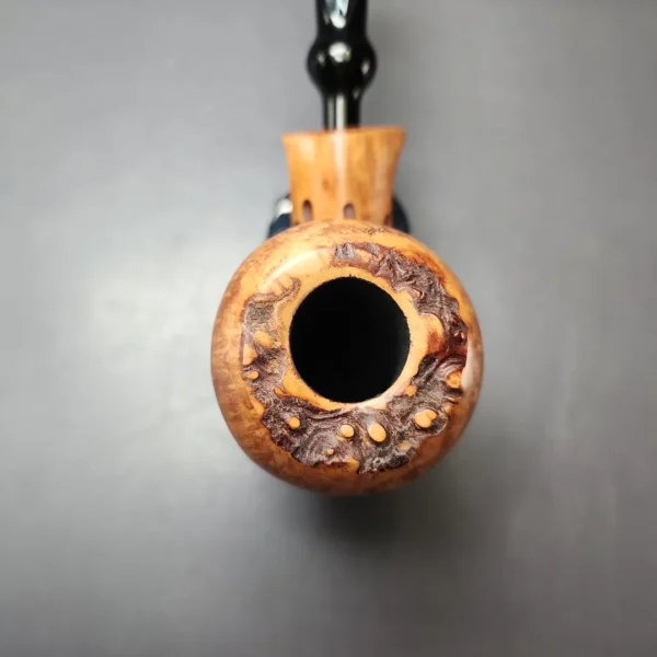 Nording Spruce Cone Partially Rusticated Freehand Estate Briar Pipe, Unsmoked - Image 4