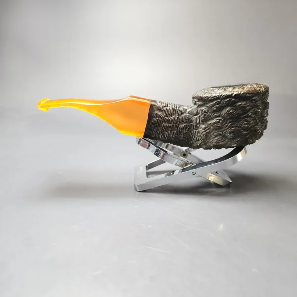 Lorenzo Elba Imperia 8658 Rusticated Bullcap Estate Briar Pipe, Italian Estates - Image 7