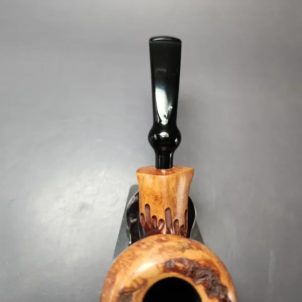 Nording Spruce Cone Partially Rusticated Freehand Estate Briar Pipe, Unsmoked - Image 5