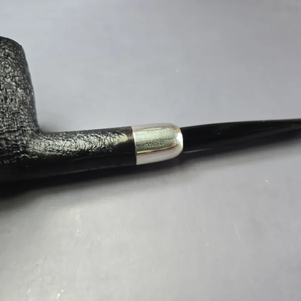 MBSD Briars Timeless Traditions 1 Sandblasted Billiard w/ Silver Handmade Briar Pipe, New - Image 8