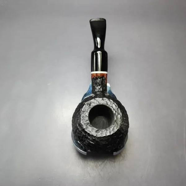 Rigoletto Rusticated Diplomat Estate Briar Pipe, Italian Estates - Image 6