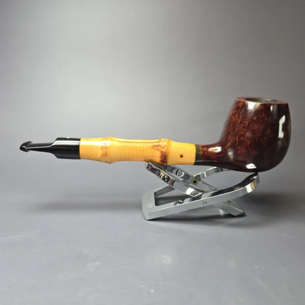 Dunhill 2006 Bruyere 5101 Smooth Apple w/ Bamboo Estate Briar Pipe, English Estates - Image 4