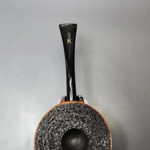 Kristiansen Y Rusticated Saucer Estate Briar Pipe, Unsmoked - Image 6