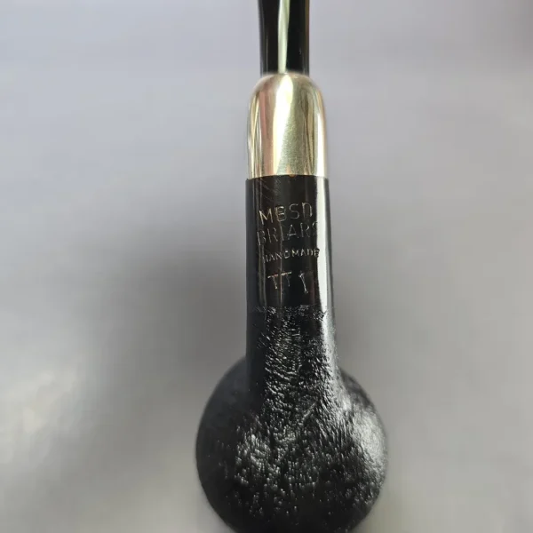 MBSD Briars Timeless Traditions 1 Sandblasted Billiard w/ Silver Handmade Briar Pipe, New - Image 10