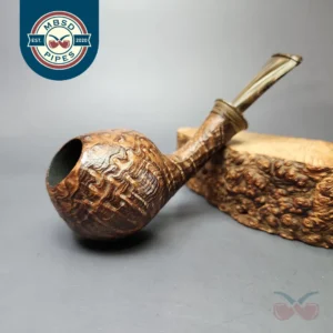 Gamboni Contrast Sandblasted Cutty Egg Estate Briar Pipe, Italian Estates