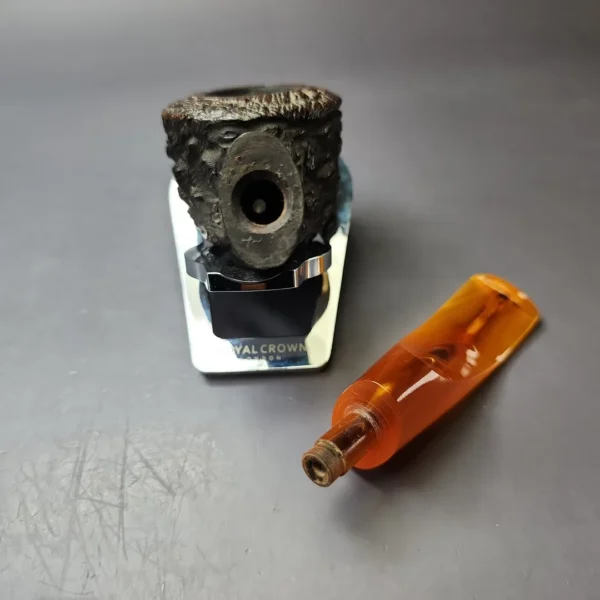 Lorenzo Elba Imperia 8658 Rusticated Bullcap Estate Briar Pipe, Italian Estates - Image 11