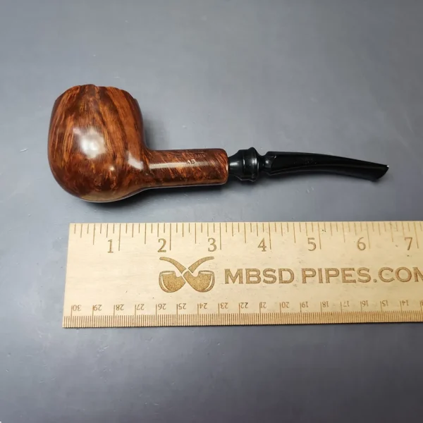 Willmer Extra Grain AB Smooth Freehand Apple Estate Briar Pipe, English Estates - Image 8