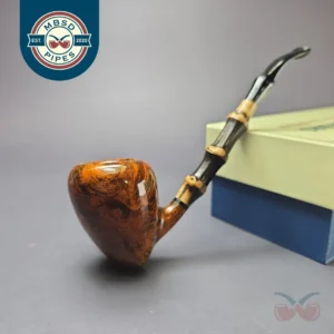 MBSD Briars Modern Masters 1 Smooth Peewit w/ Bamboo Briar Pipe, New
