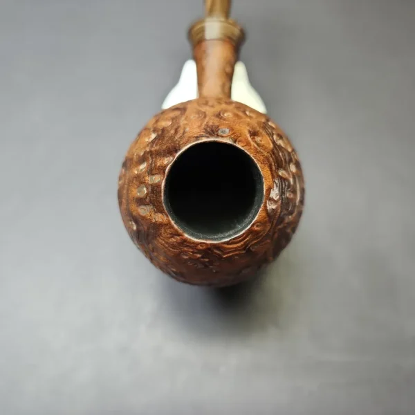 Gamboni Contrast Sandblasted Cutty Egg Estate Briar Pipe, Italian Estates - Image 4