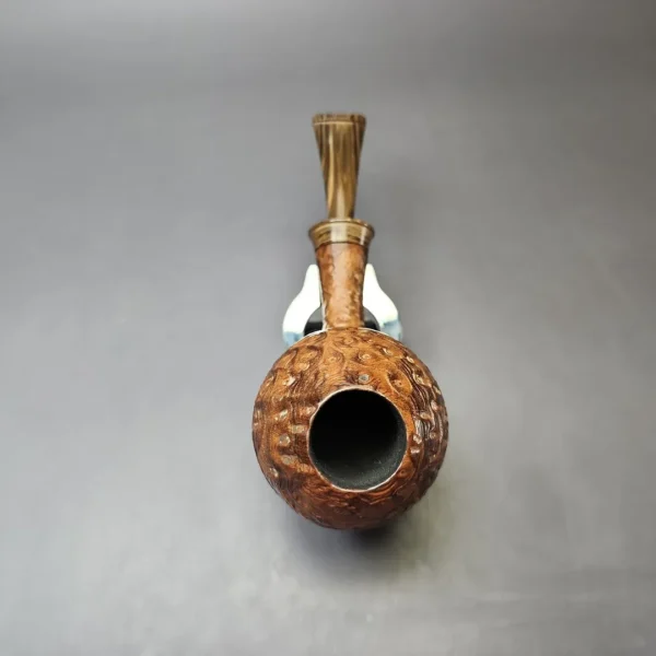 Gamboni Contrast Sandblasted Cutty Egg Estate Briar Pipe, Italian Estates - Image 6