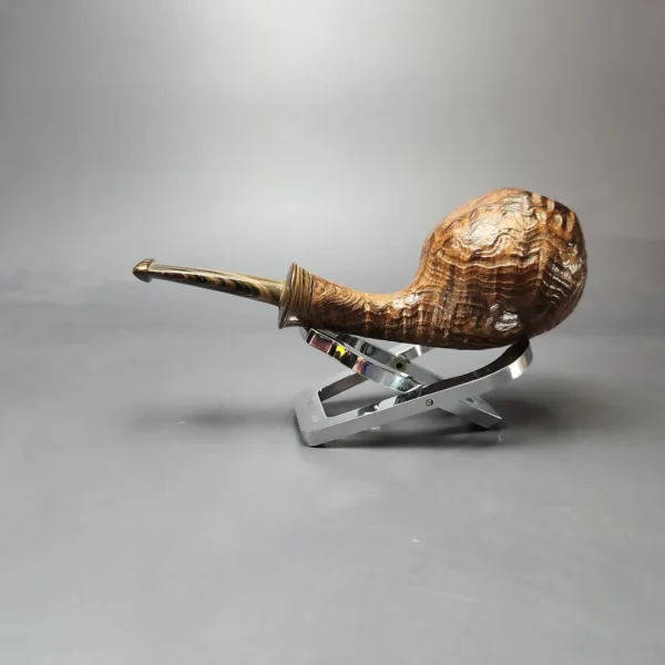 Gamboni Contrast Sandblasted Cutty Egg Estate Briar Pipe, Italian Estates - Image 7