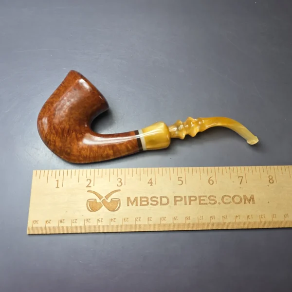 Unknown (Edward’s?) XL Smooth Calabash Estate Briar Pipe, American Estates - Image 7