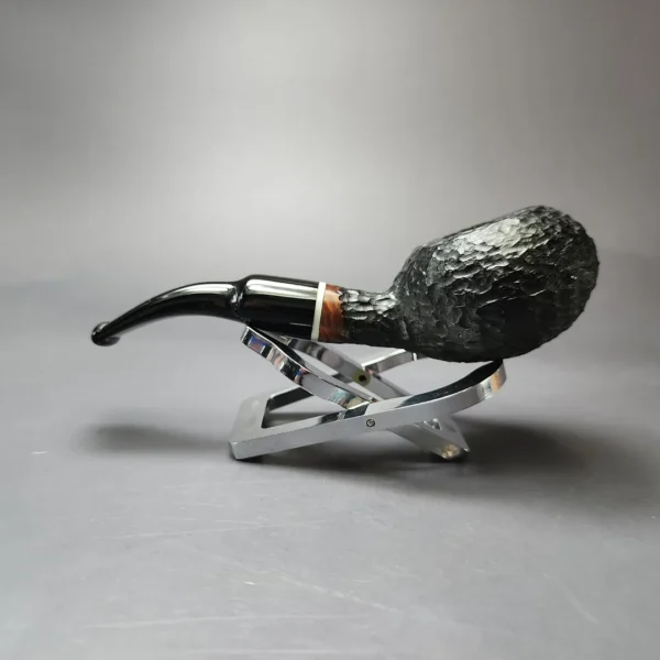 Rigoletto Rusticated Diplomat Estate Briar Pipe, Italian Estates - Image 7
