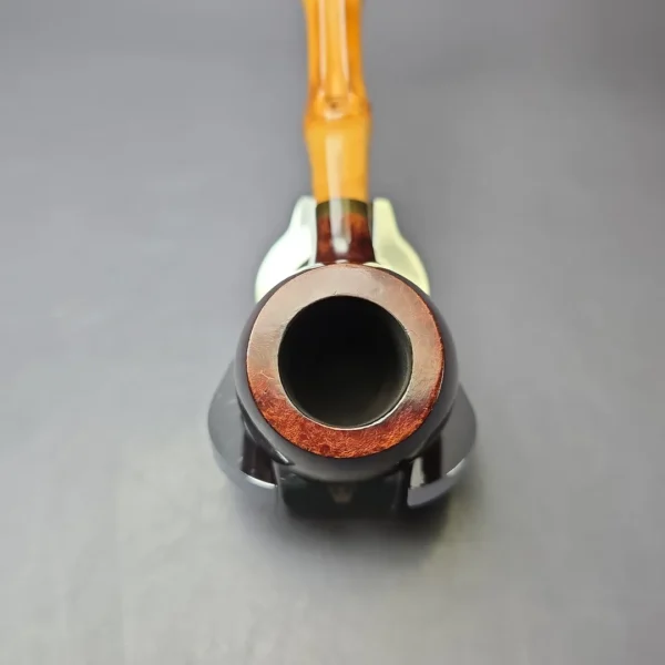 Dunhill 2006 Bruyere 5101 Smooth Apple w/ Bamboo Estate Briar Pipe, English Estates - Image 5