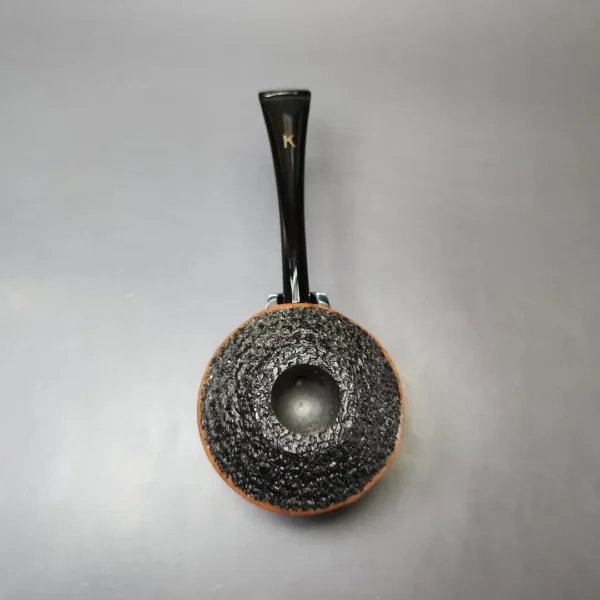 Kristiansen Y Rusticated Saucer Estate Briar Pipe, Unsmoked - Image 7