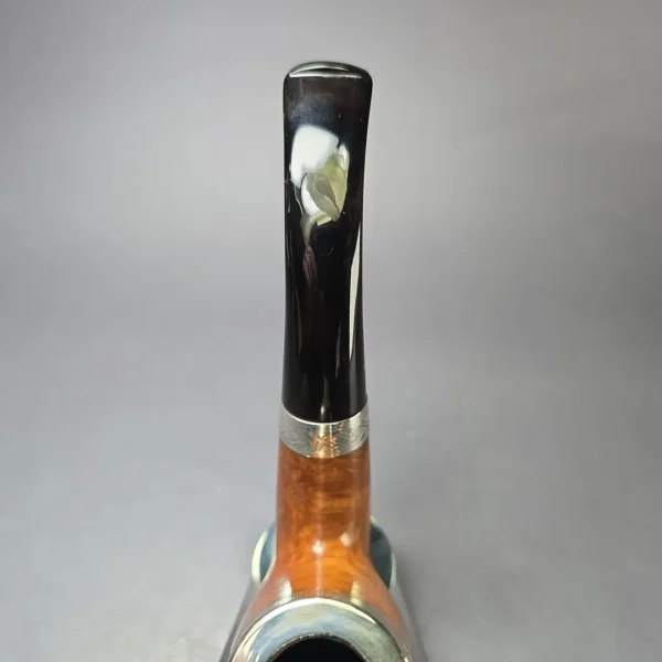 Peterson 2008 Pipe of the Year Smooth Bent Billiard w/ Silver Estate Briar Pipe, Irish Estates - Image 6