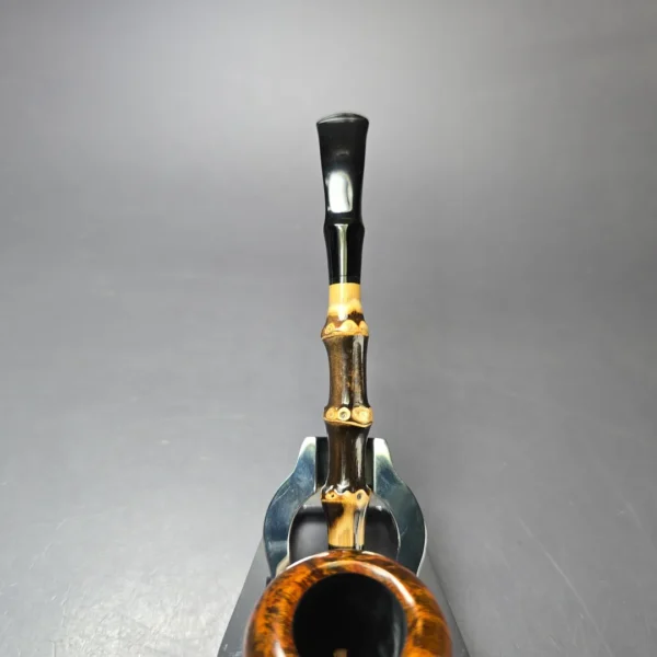 MBSD Briars Modern Masters 1 Smooth Peewit w/ Bamboo Briar Pipe, New - Image 7