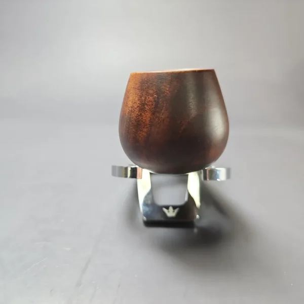 MBSD Briars by Piero Vitale Sienna Contrast Smooth Author w/ Zebrawood Briar Pipe, New - Image 3