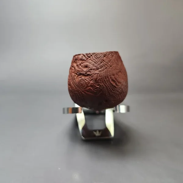 MBSD Briars by Piero Vitale Vintage Sandblasted Author w/ Boxwood Briar Pipe, New - Image 3