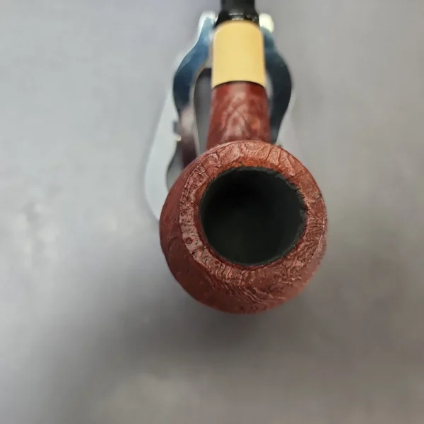 MBSD Briars by Piero Vitale Vintage Sandblasted Author w/ Boxwood Briar Pipe, New - Image 4