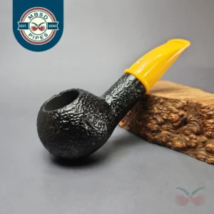 Savinelli Mini Yellow 321 Rusticated Author Estate Briar Pipe, Unsmoked, 6mm