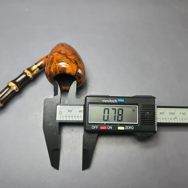 MBSD Briars Modern Masters 1 Smooth Peewit w/ Bamboo Briar Pipe, New - Image 11