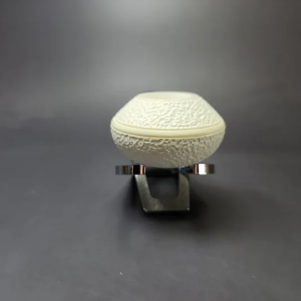 MBSD Meerschaum Deluxe Rusticated Squat Rhodesian Block Meerschaum Pipe, Briar-Mortise, New - Image 3