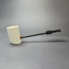 MBSD Meerschaum Deluxe Smooth Poker Block Meerschaum Pipe, New - Image 2