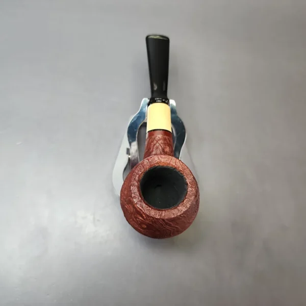 MBSD Briars by Piero Vitale Vintage Sandblasted Author w/ Boxwood Briar Pipe, New - Image 6