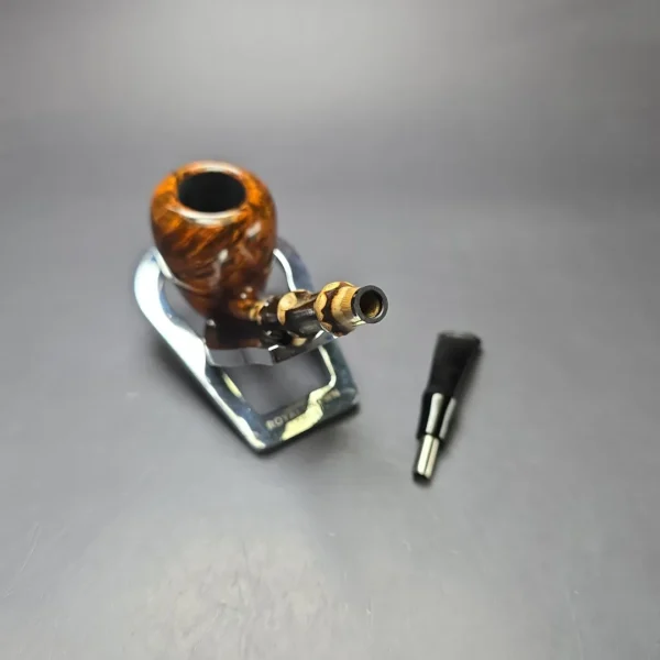 MBSD Briars Modern Masters 1 Smooth Peewit w/ Bamboo Briar Pipe, New - Image 12