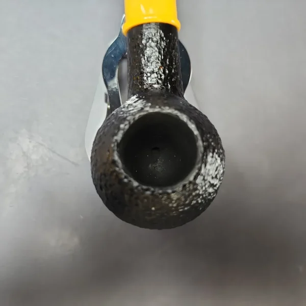 Savinelli Mini Yellow 321 Rusticated Author Estate Briar Pipe, Unsmoked, 6mm - Image 4