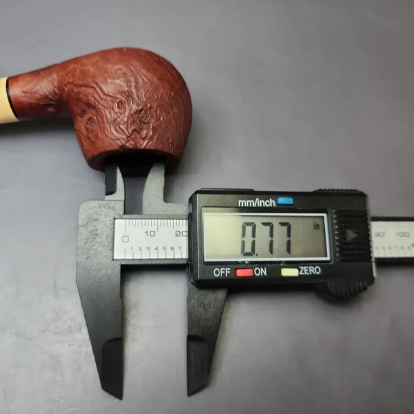 MBSD Briars by Piero Vitale Vintage Sandblasted Author w/ Boxwood Briar Pipe, New - Image 9