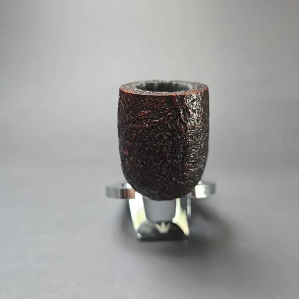 MBSD Briars Timeless Traditions 1 Sandblasted Billiard w/ Silver Handmade Briar Pipe, New - Image 4